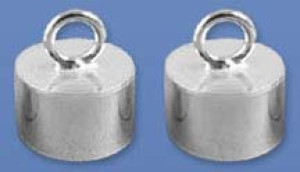 Ringhülsen,Länge ca. 10 mm,Innendurchmesser ca. 7,2 mm,925er Sterling Silber,2 Stücke,Artikelnummer 3529J-2.