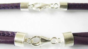 Ring sleeves,length ca. 7,5 mm,inner diameter ca. 0,65 mm,925 Sterling Silver,25 pieces,item number 3531-25 (application example).
