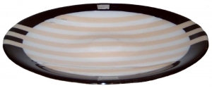 Glass platter,black,white,ivory,diameter ca. 36 cm,height ca. 4 cm,item number 110001,manufactured in our own studio in Goettingen,Germany.