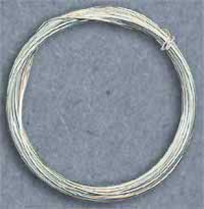 Silberdraht,weich,Durchmesser ca. 0,5 mm,Länge ca. 1 m,Artikelnummer 4105DW.