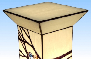 Floor lamp " Peacock ",height ca. 96 cm