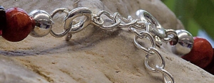 Extension chain with spring washer,length ca. 60 mm,link diameter ca. 4 mm,925 Sterling Silver,item number 3598E (application example).