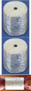 Zylinder,rund,Ø ca. 10 mm,Länge ca. 15 mm,925er Sterling Silber,gebürstet,2 Stücke,Artikelnummer 3823I-2.
