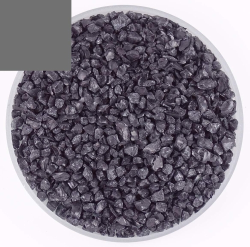 Optul Glass,float frit,granulate 5,coarse,COE 82,transparent,grey,code 0022,ca. 1 kg,item number 3589615.
