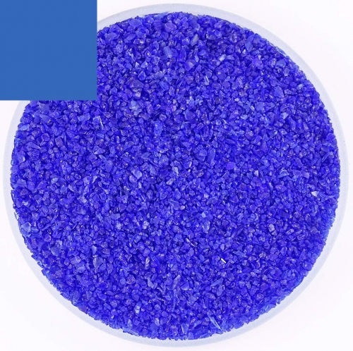 Optul Glass,float frit,granulate 3,medium,COE 82,transparent,light blue,code 0052,ca. 100 g,item number 3590323.
