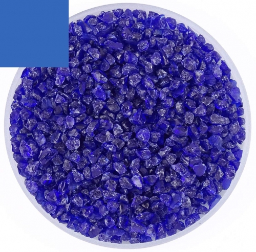 Optul Glass,float frit,granulate 5,coarse,COE 82,transparent,light blue,code 0052,ca. 1 kg,item number 3590315.