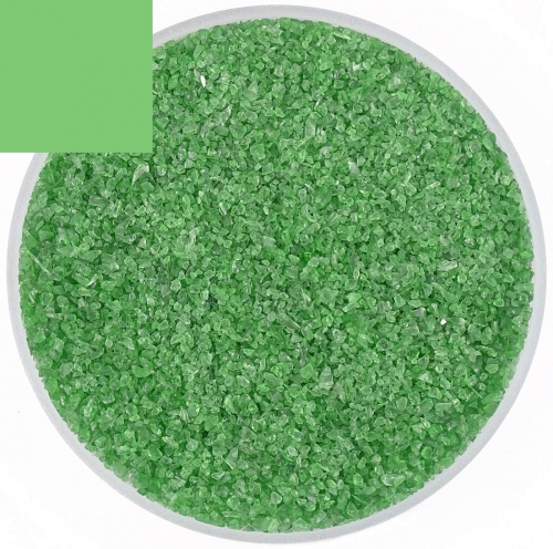 Optul Glass,float frit,granulate 3,medium,COE 82,transparent,light green,code 0072,ca. 1 kg,item number 3591313.