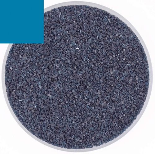Optul Glass,float frit,granulate 3,medium,COE 82,transparent,aquamarine,code 0096,ca. 1 kg,item number 3591413.