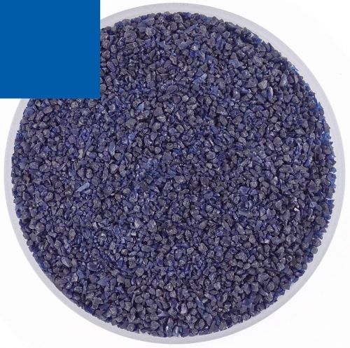 Optul Glass,float frit,granulate 3,medium,COE 82,transparent,dark aquamarine,code 0098,ca. 1 kg,item number 3592313.