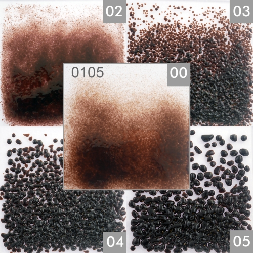 Optul Glass,float,COE 82,Code 0105,manufacturer's illustrations.