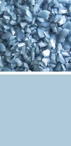 Bullseye coarse frit,COE 90,opalescent,powder blue,code 0108,ca. 100 g