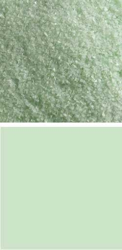 Bullseye fine frit,COE 90,opalescent,mint green,code 0112,ca. 100 g