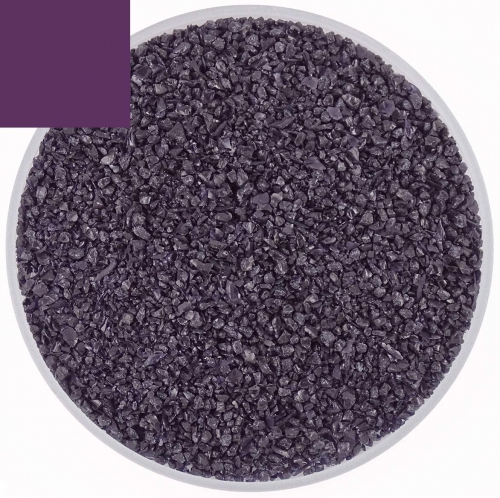 Optul Glass,float frit,granulate 3,medium,COE 82,transparent,dark violet,code 0116,ca. 1 kg,item number 3590213.