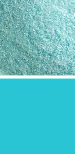 Bullseye fine frit,COE 90,opalescent,turquoise blue,code 0116,ca. 100 g