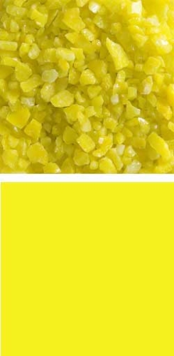 Bullseye coarse frit,COE 90,opalescent,canary yellow,code 0120,ca. 100 g