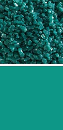 Bullseye coarse frit,COE 90,opalescent,teal green,code 0144,ca. 100 g