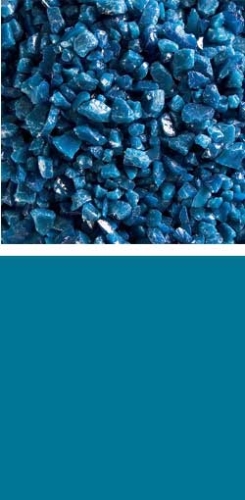 Bullseye coarse frit,COE 90,opalescent,steel blue,code 0146,ca. 100 g