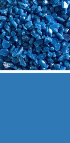 Bullseye coarse frit,COE 90,opalescent,egyptian blue,code 0164,ca. 100 g