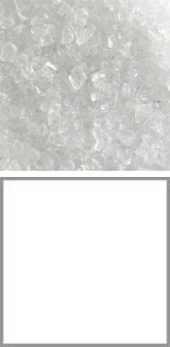 Bullseye coarse frit,COE 90,opalescent,translucent white,code 0243,ca. 100 g