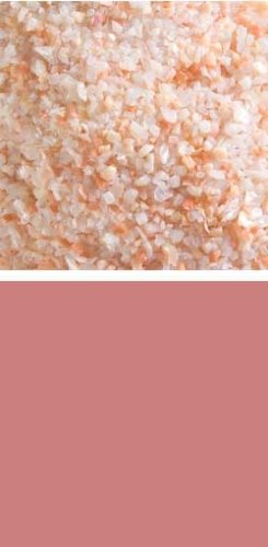 Bullseye medium frit,COE 90,opalescent,salmon pink,code 0305,ca. 100 g
