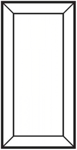 Bevel,straight,rectangle,ca. 3 x 6",ca. 76,2 x 152,4 mm