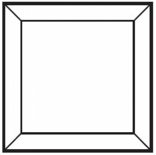 Bevel,straight,square,ca. 4 x 4",ca. 101,6 x 101,6 mm