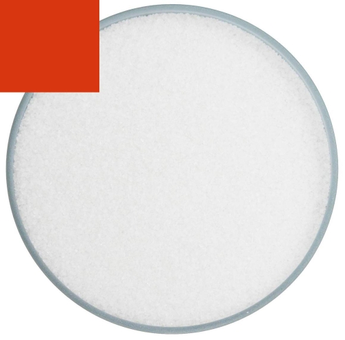 Optul Glass,float frit,granulate 2,fine,COE 82,transparent,red,code 1015,ca. 1 kg,item number 3592712.