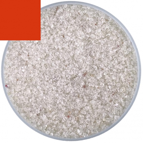 Optul Glass,float frit,granulate 3,medium,COE 82,transparent,red,code 1015,ca. 1 kg,item number 3592713.