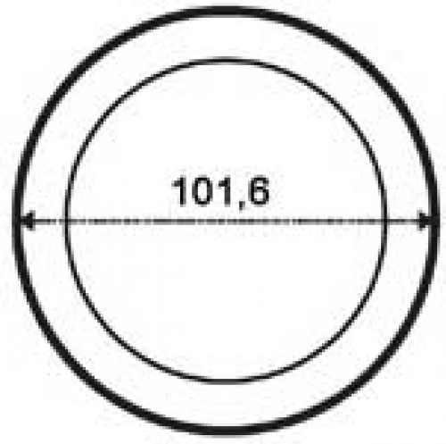 Bevel,circle,Ø ca. 4"ca. 101,6 mm