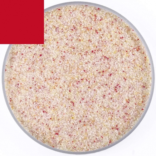 Optul Glas,Float-Krösel Korn 2,fein,AK 82,transparent,kirschrot,Code 1045,ca. 100 g,Artikelnummer 3589922.