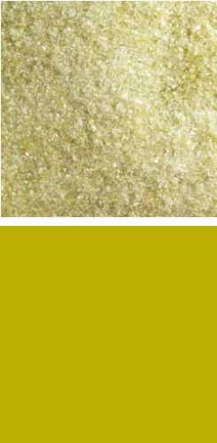 Bullseye fine frit,COE 90,transparent,chartreuse,code 1126,ca. 100 g