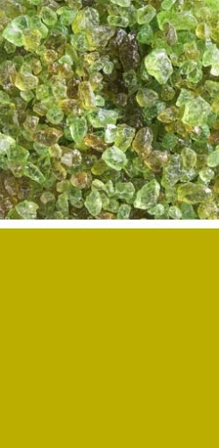 Bullseye coarse frit,COE 90,transparent,chartreuse,code 1126,ca. 100 g