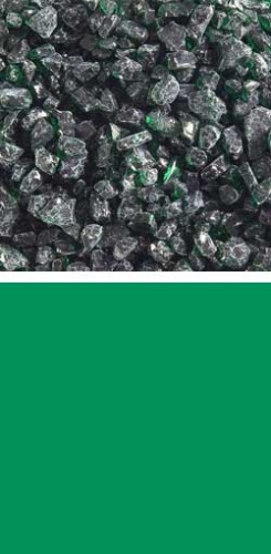 Bullseye coarse frit,COE 90,transparent,kelly green,code 1145,ca. 100 g