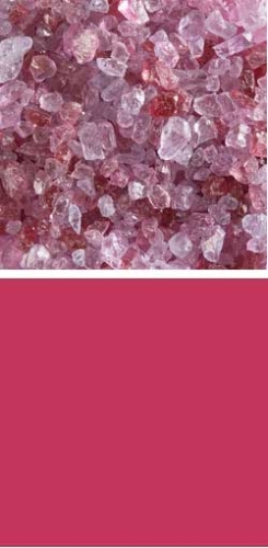 Bullseye coarse frit,COE 90,transparent,cranberry pink,code 1311,ca. 100 g
