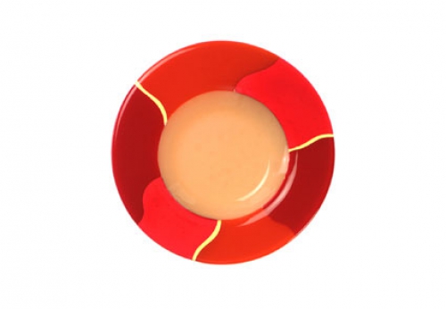 Soup plate,Ø ca. 25,5 cm,champagne,red,orange