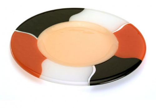 Menu Plates,Glass Cover,four-part,champagne,brown,black,white
