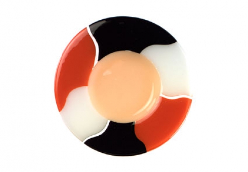 Soup plate,Ø ca. 25,5 cm,champagne,brown,black,white