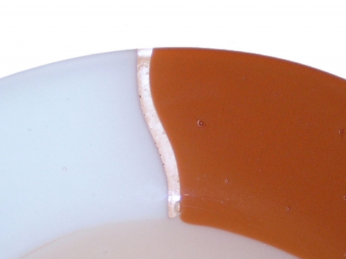 Salad plate,Ø ca. 25 cm,champagne,brown,black,white