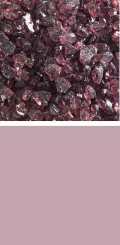 Bullseye coarse frit,COE 90,transparent,light plum,code 1405,ca. 100 g