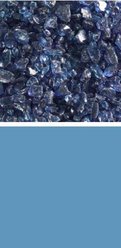 Bullseye coarse frit,COE 90,transparent,light aquamarine blue,code 1408,ca. 100 g