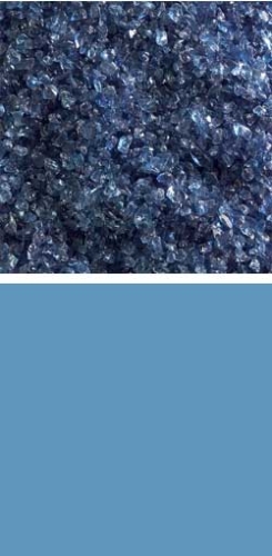 Bullseye medium frit,COE 90,transparent,steel blue,code 1406,ca. 100 g