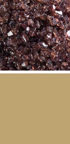 Bullseye coarse frit,COE 90,transparent,light bronze,code 1409,ca. 100 g
