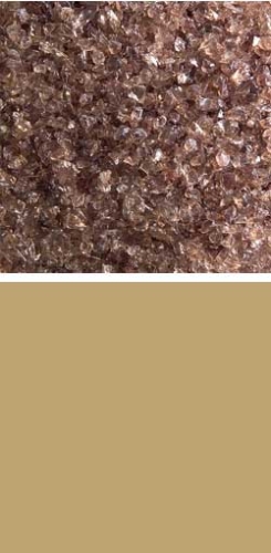 Bullseye medium frit,COE 90,transparent,light bronze,code 1409,ca. 100 g