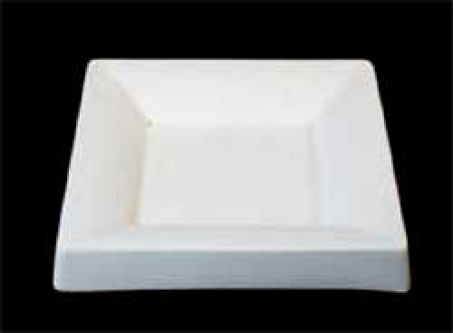 Slumping mold for glass bowls,square,ca. 15 / 9 cm,height ca. 2 cm