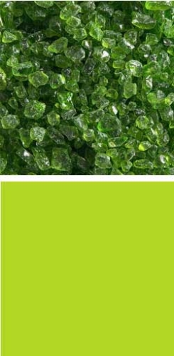 Bullseye coarse frit,COE 90,transparent,spring green,code 1426,ca. 100 g