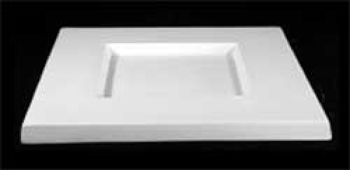 Absenkform für Glasschalen,Glasteller,Quadrat,ca. 31/17 cm,H. ca. 1,5 cm