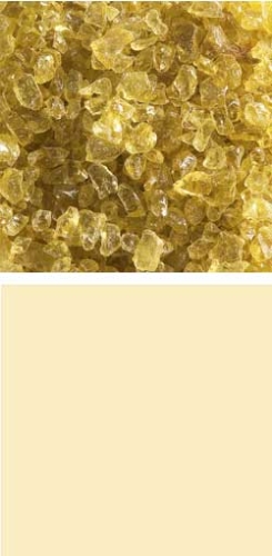 Bullseye coarse frit,COE 90,transparent,light amber,code 1437,ca. 100 g