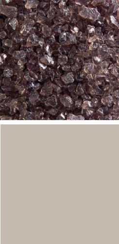 Bullseye coarse frit,COE 90,transparent,khaki,code 1439,ca. 100 g