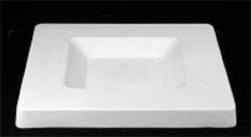 Slumping mold for glass bowls,plates,rounded corners,ca. 24 x 24 cm