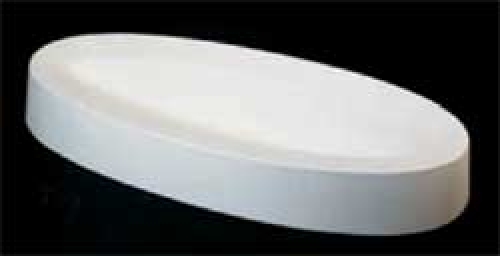 Slumping mold for glass bowls,oval,ca. 49 x 20,5 cm,height ca. 6,2 cm